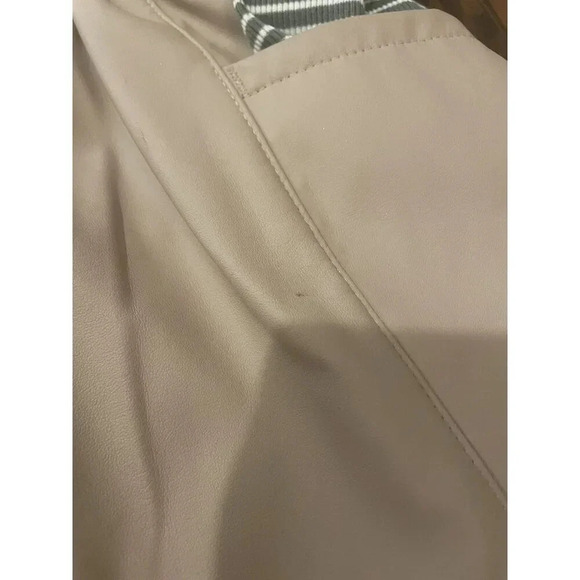 3T Faux Leather Pinafore Dress And Top Outfit With Tights - Picture 9 of 15